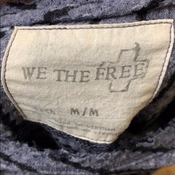 Free People Auntie Em Thermal Striped Peplum Tee - Picture 4 of 4